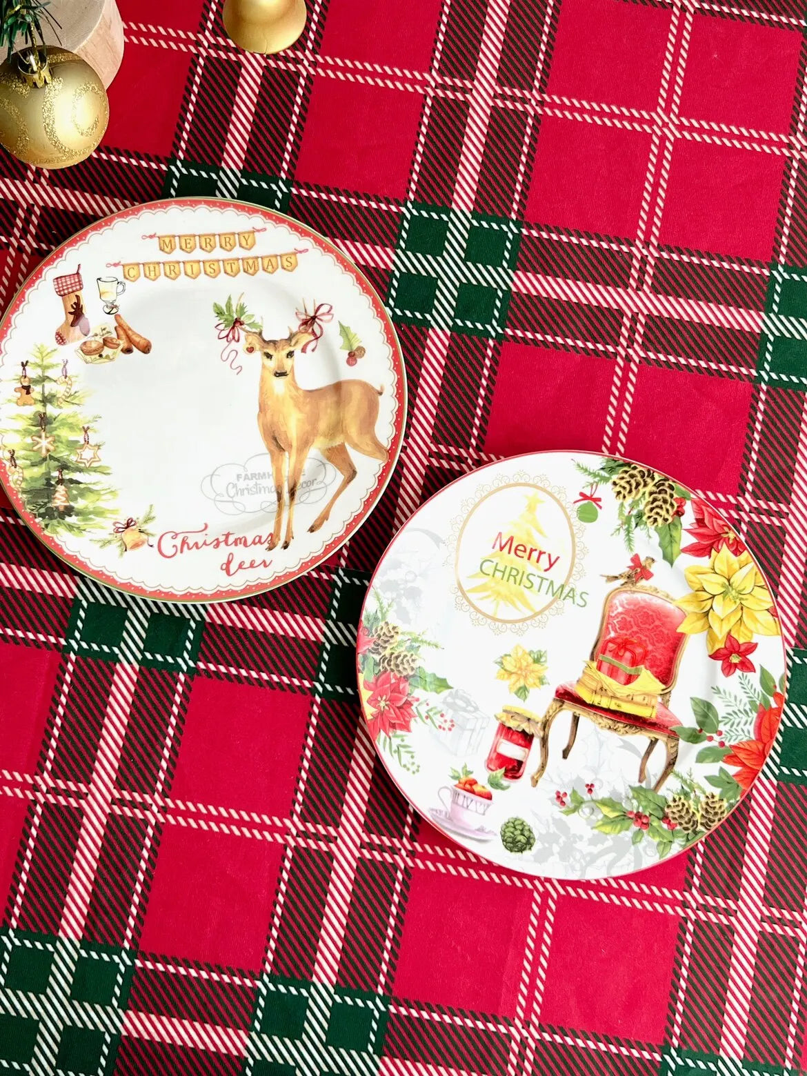 Santa Christmas Plate, Cup & Saucer Tableware