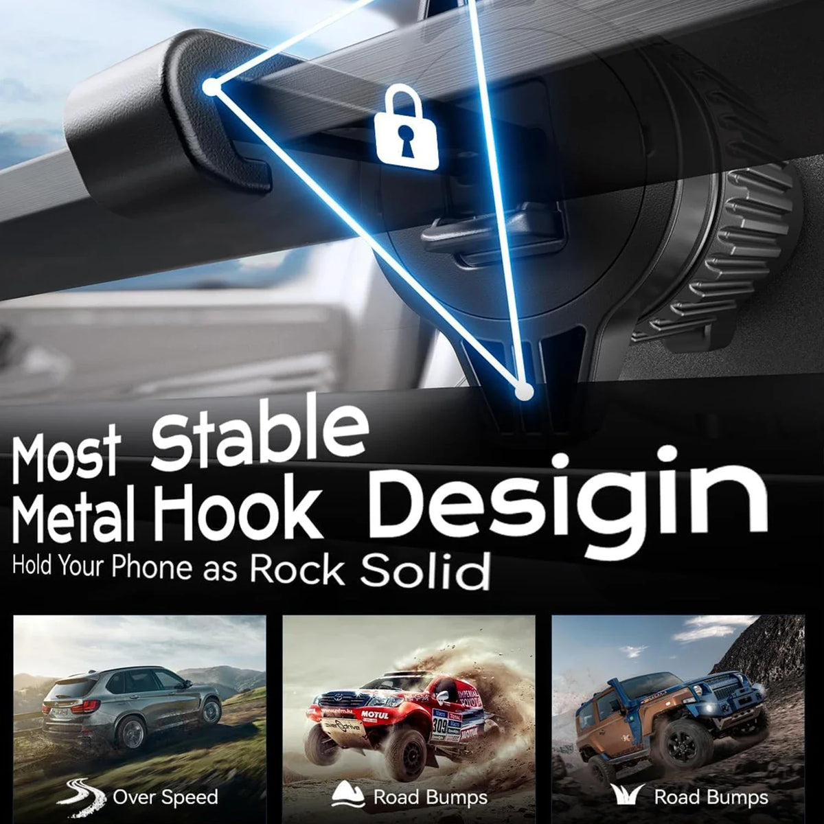 15W Magnetic Car Phone Charger & Air Vent Mount
