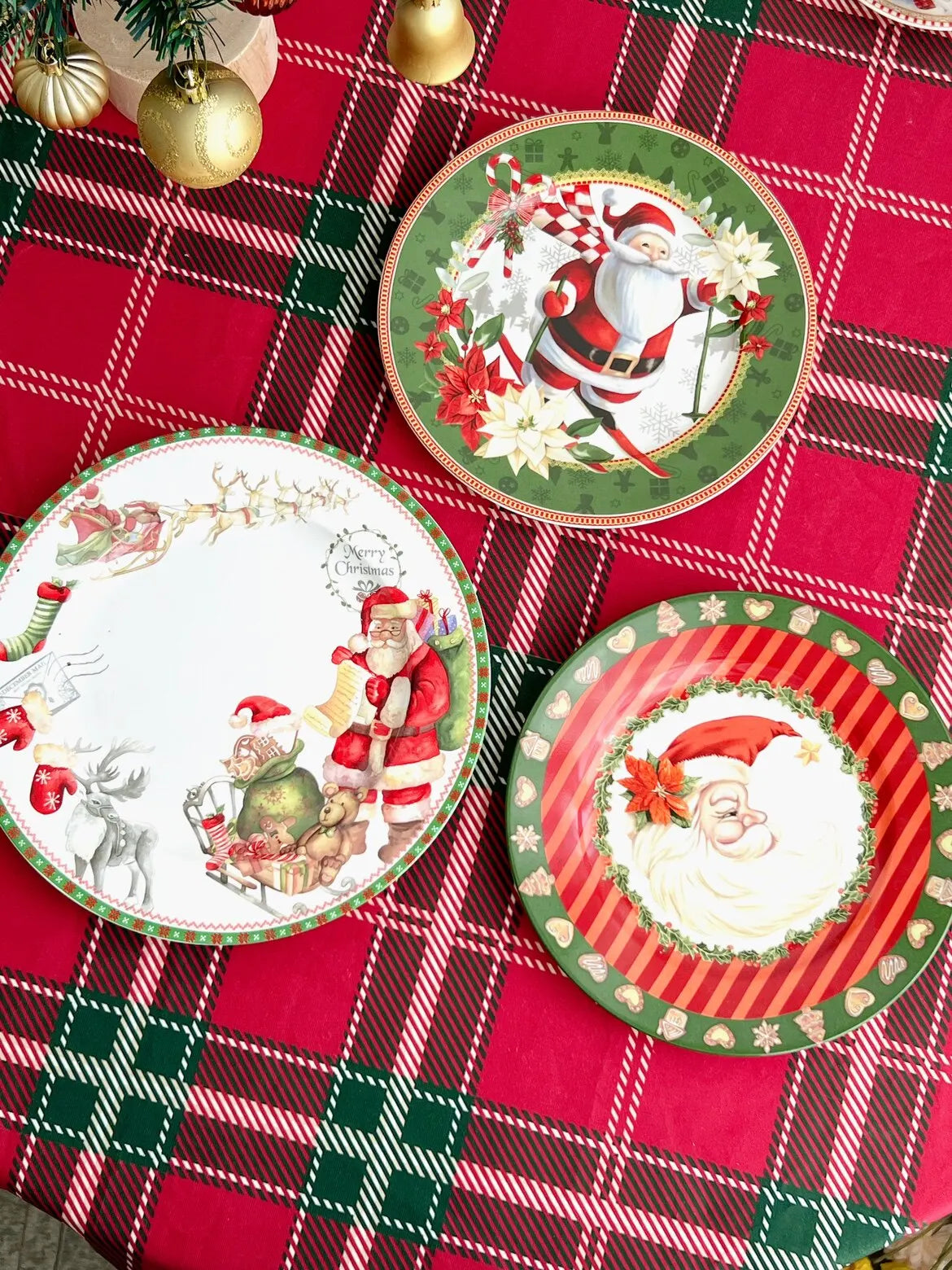 Santa Christmas Plate, Cup & Saucer Tableware