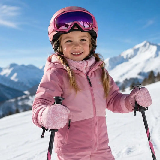 Kids' Ski Gloves in 5 Colours – Windproof Snow Gloves (Ages 2–6)