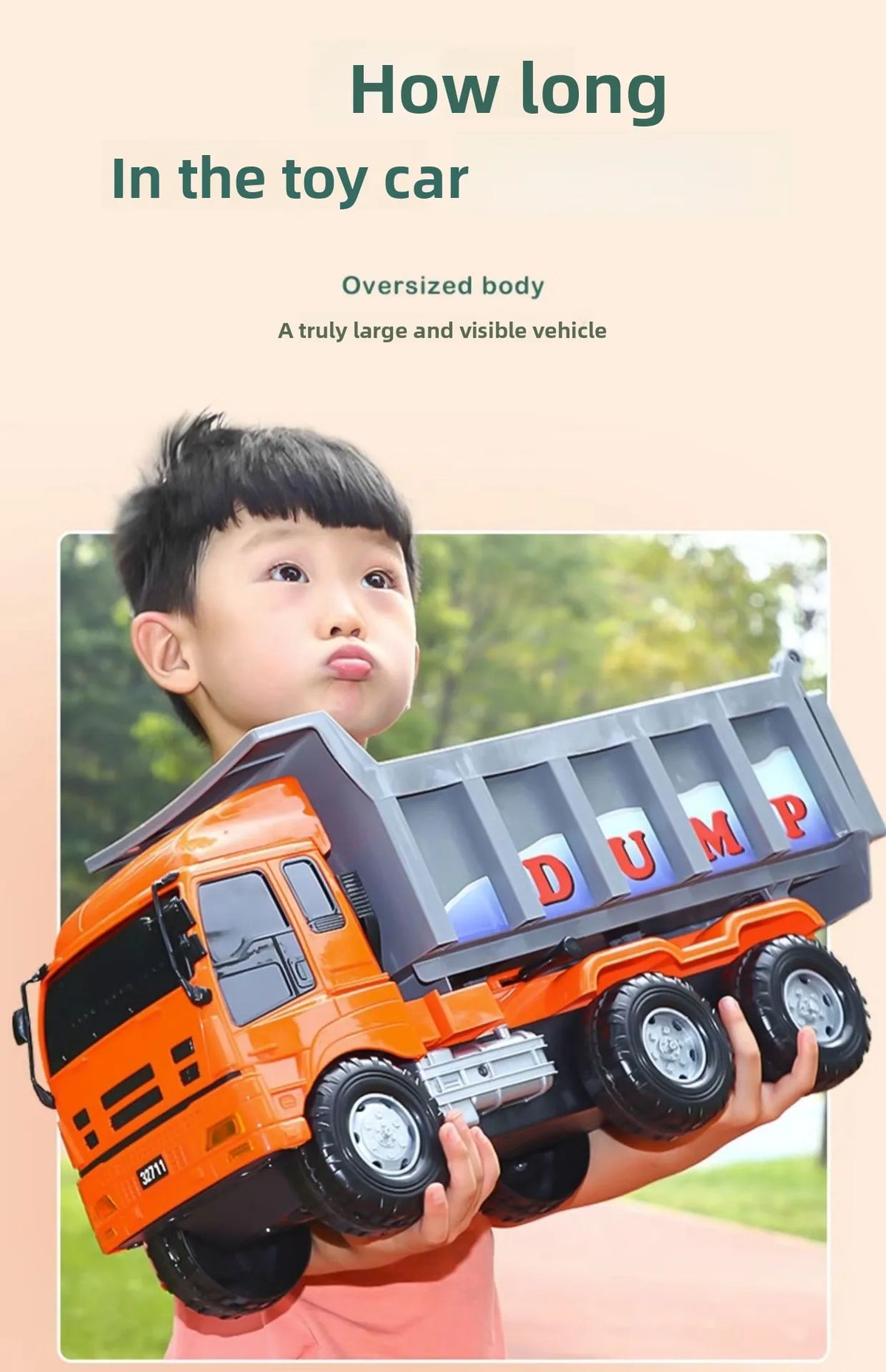 Giant Ride-On Dump Truck Toy – Extra-Large Construction Truck