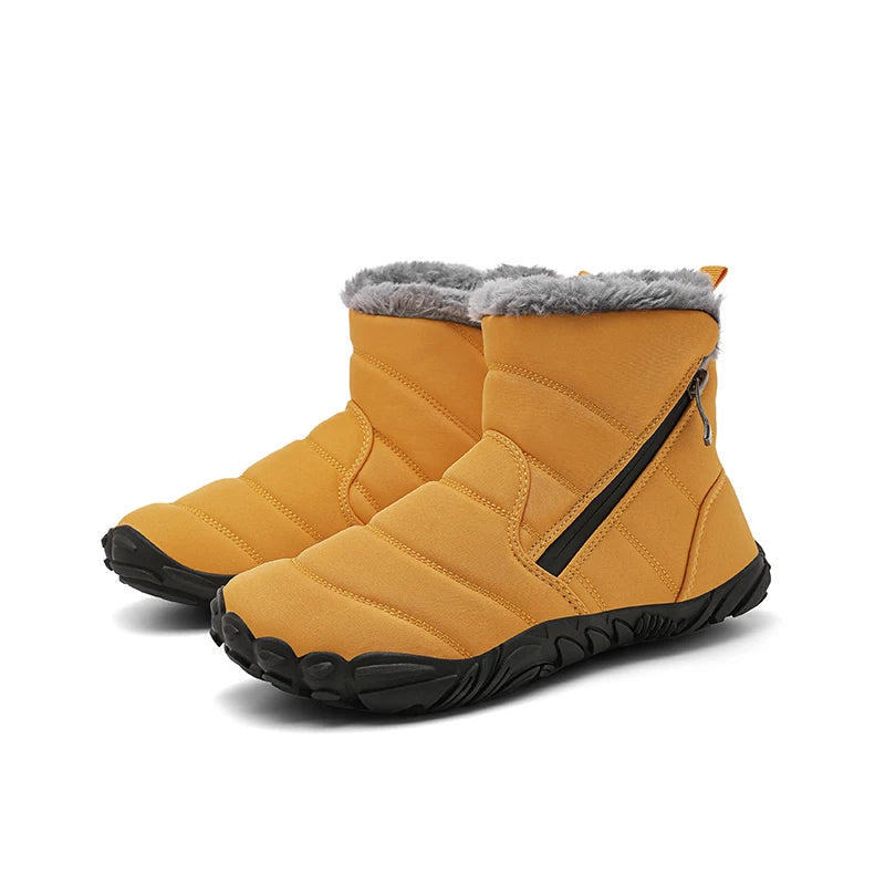 2026 Kids Wide Toe Barefoot Snow Boots Boys Girls Winter Shoes Outdoor Waterproof Sneakers Girls Boys Non-Slip Warm Snow Boots