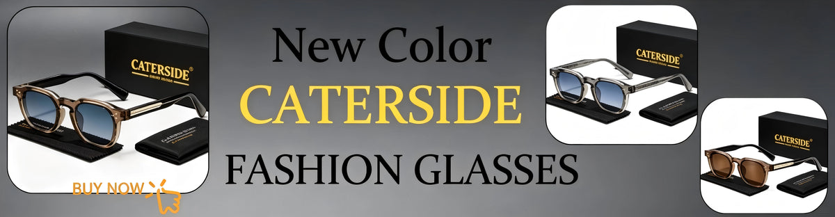 Caterside Fashion Sunglasses – Square Frame UV400 for Men & Women | Travel, Party & Festival