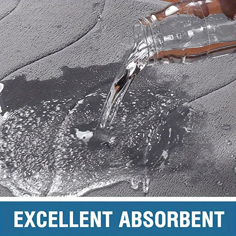 Polyester Absorbent Bathroom & Entry Mat