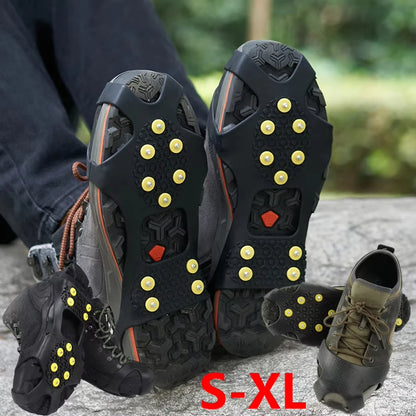 Ice Cleats for Shoes & Boots – 10-Stud Anti-Slip Snow Grips