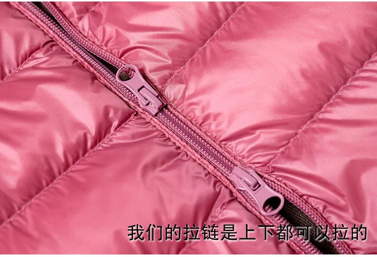 2025 9 Colors Plus Size 5xl 6XL 7XL Womens Down Jackets Long Ultra Light Thin Casual Coat Puffer Jacket Slim Remove Hooded Parka