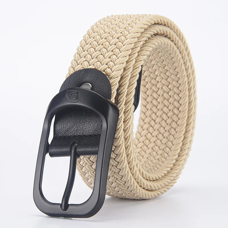 Woven Stretch Belt – Braided Elastic Belt for Men & Women