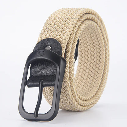 Cinturón elástico tejido – Cinturón elástico trenzado para hombre y mujer