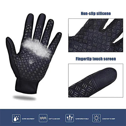 Guantes de invierno unisex repelentes al agua con pantalla táctil (2 pares)