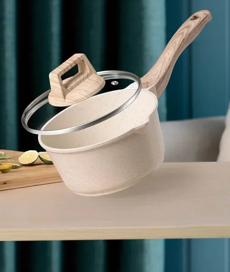 White Nonstick Aluminum Pots & Cookware Sets