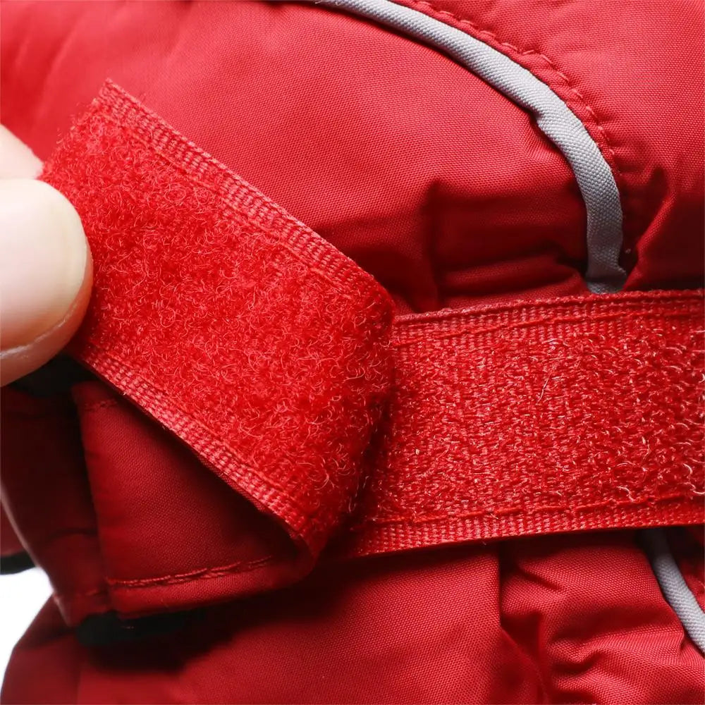Kids' Adjustable Ski Gloves – Velvet-Lined Snow Gloves (Ages 5–9)
