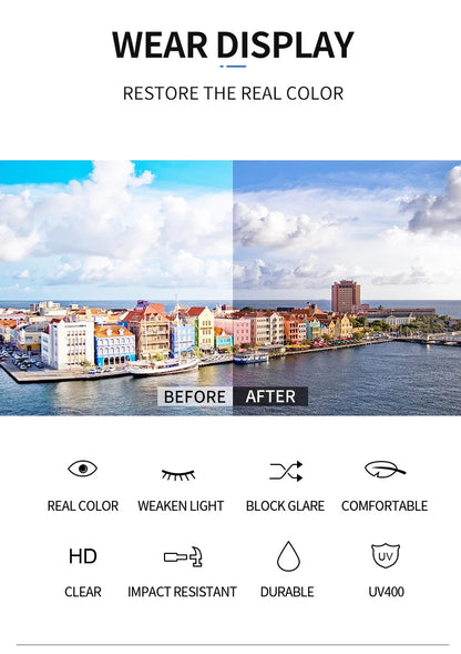 Rimless Rectangle Sunglasses | Trendy Small Square Summer Shades