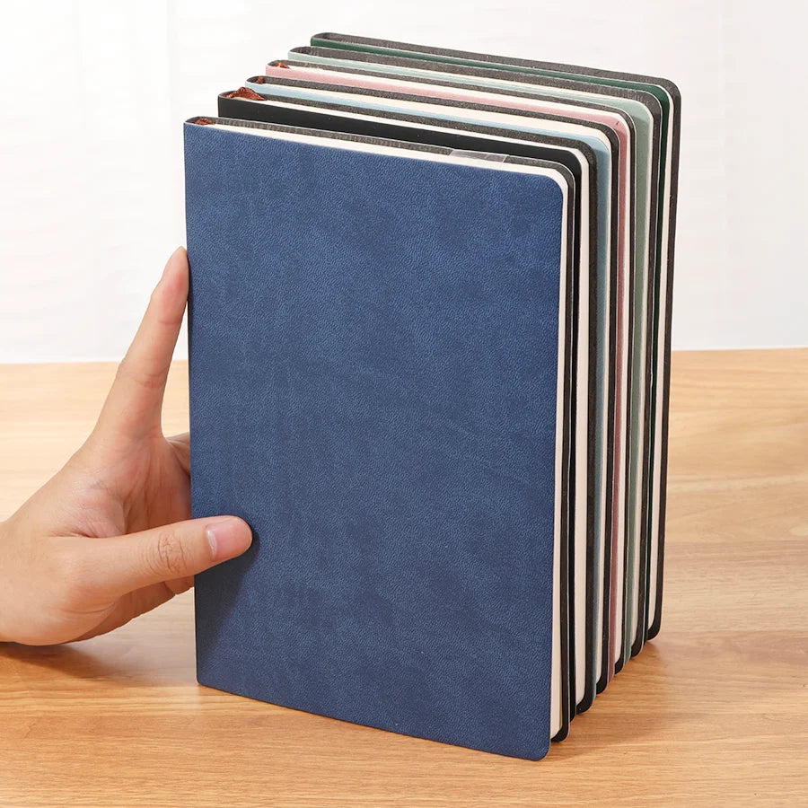دفتر ملاحظات A5 من الجلد الناعم، 120 صفحة، أدوات مكتبية، غطاء مقاوم للماء، ملمس مريح، الأكثر مبيعًا