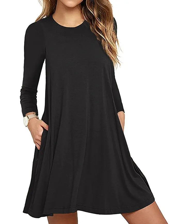 Women's Embroidered A-Line Mini Dress