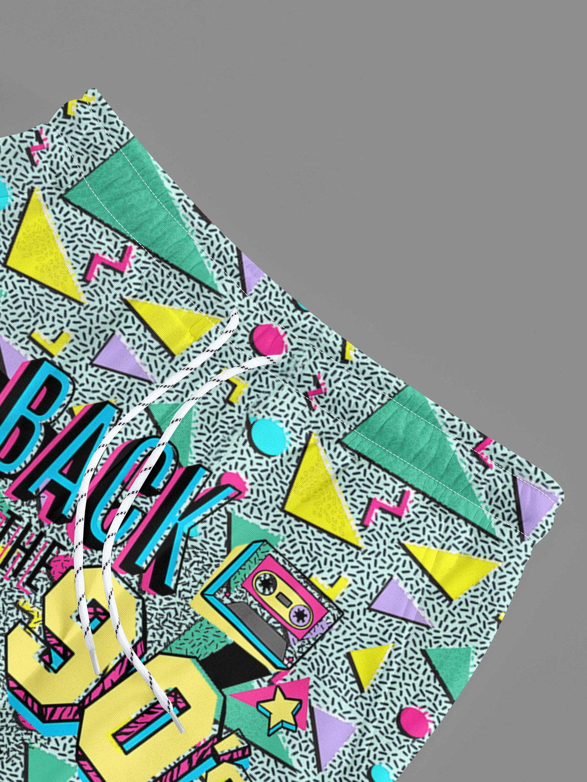 Men's Retro 80s & 90s Print Jogger Pants