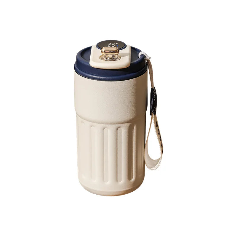Smart Thermos Mug with Temperature Display – Stainless Steel