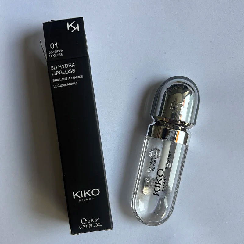Kiko 3D Liquid Lip Glaze Transparent Lip Gloss Mirror Lipstick Nourishing Glossy Full Lips Not Fading Milk Tea Bean Paste Makeup