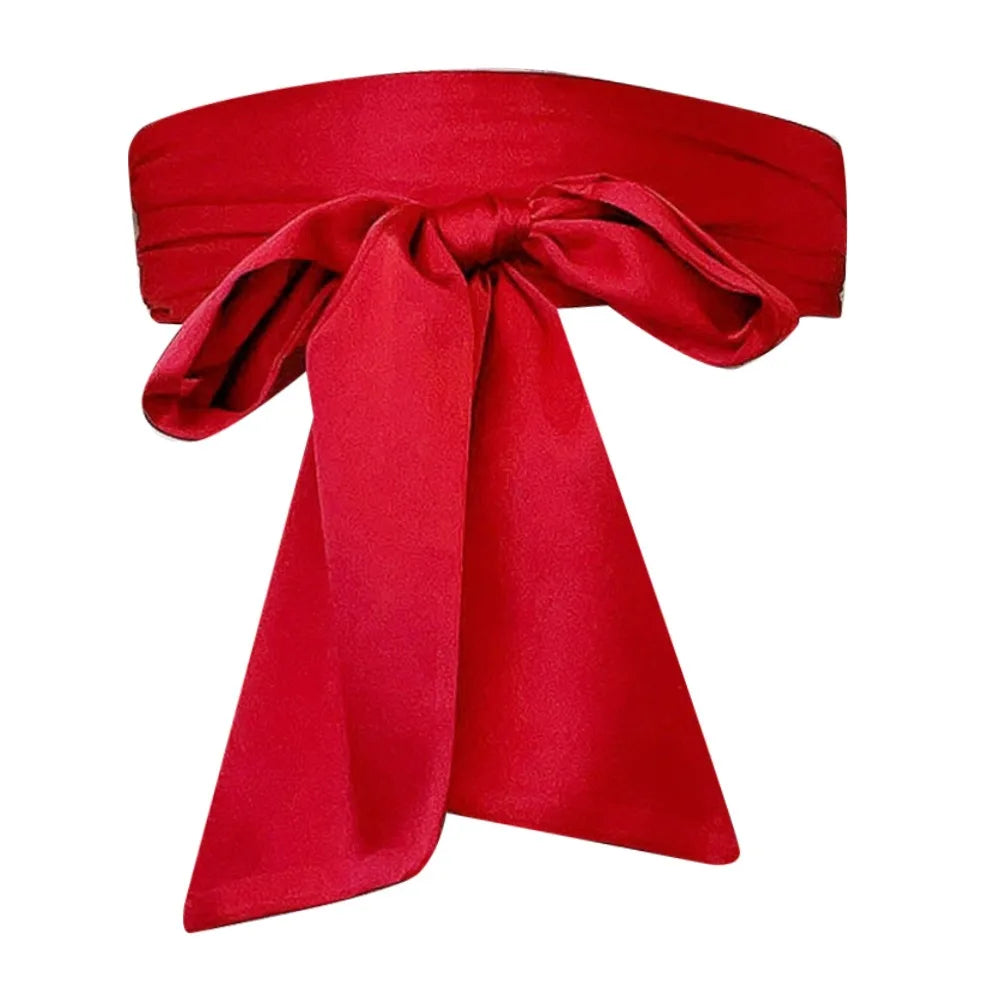 Satin Bow Waist Sash – Wide Ribbon Belt for Dresses, 20 Colours