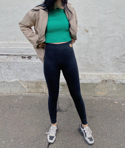 Leggings de invierno de cintura alta para mujer GareMay