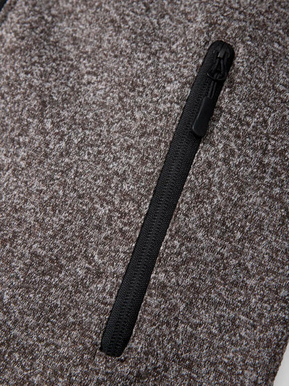 Kapuzenjacke für Herren mit Reißverschluss für den lässigen Lagenlook