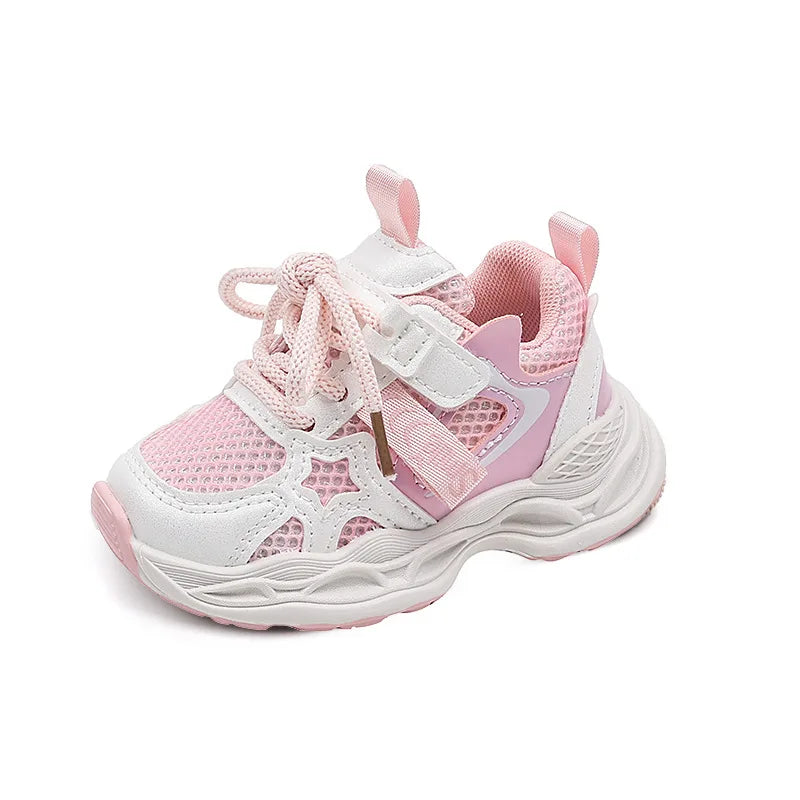 Girls' PU Leather Sneakers