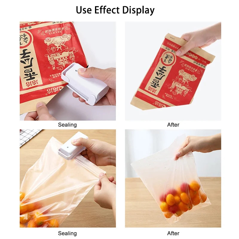 Mini Heat Bag Sealer Machine – Portable Handheld Thermal Plastic Food & Snack Bag Sealer
