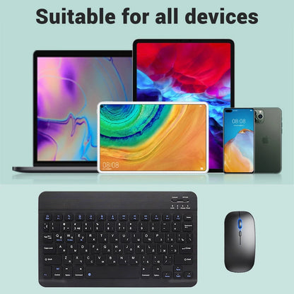 Bluetooth Keyboard & Mouse – Slim Wireless Set for Tablets & Laptops