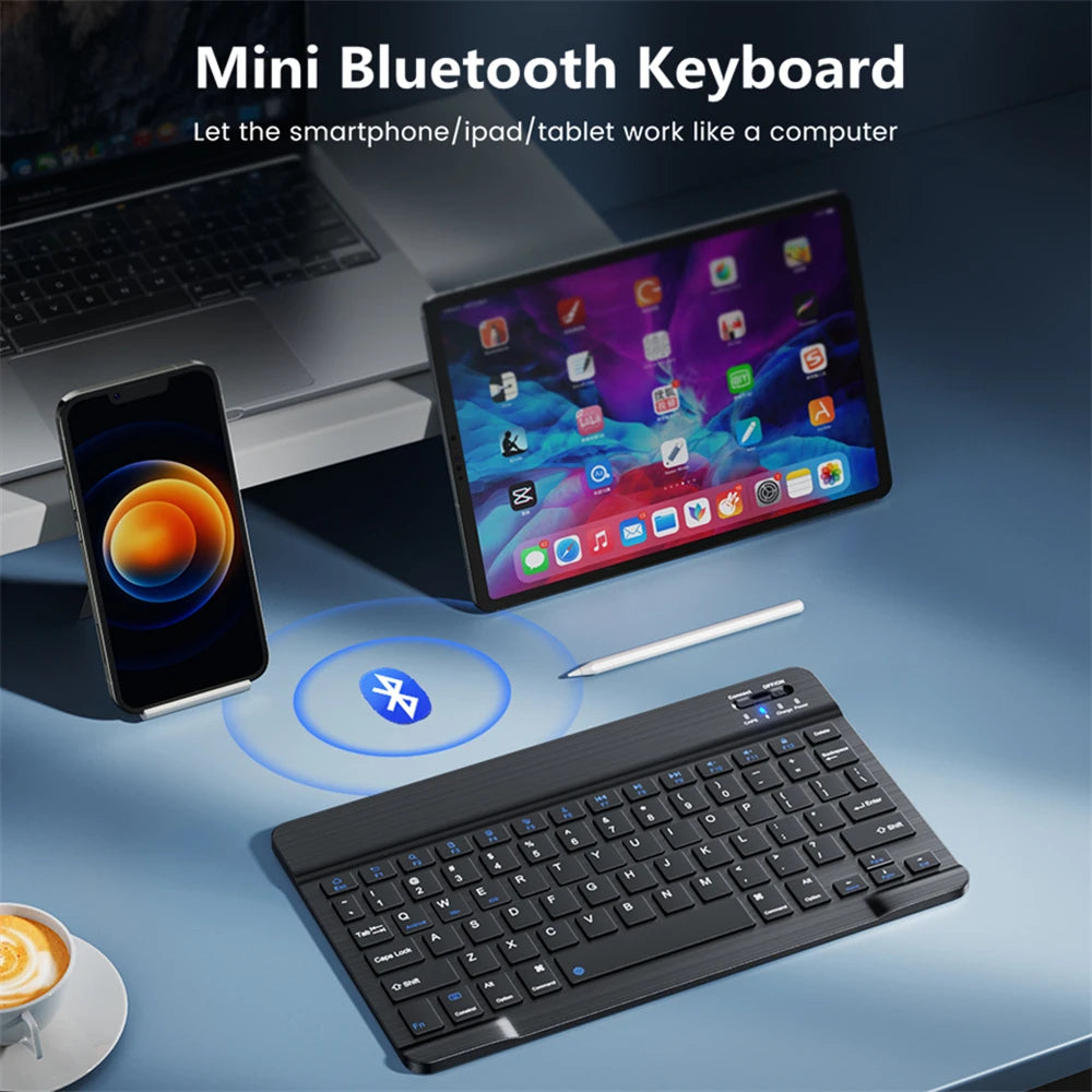 Bluetooth Keyboard & Mouse – Slim Wireless Set for Tablets & Laptops