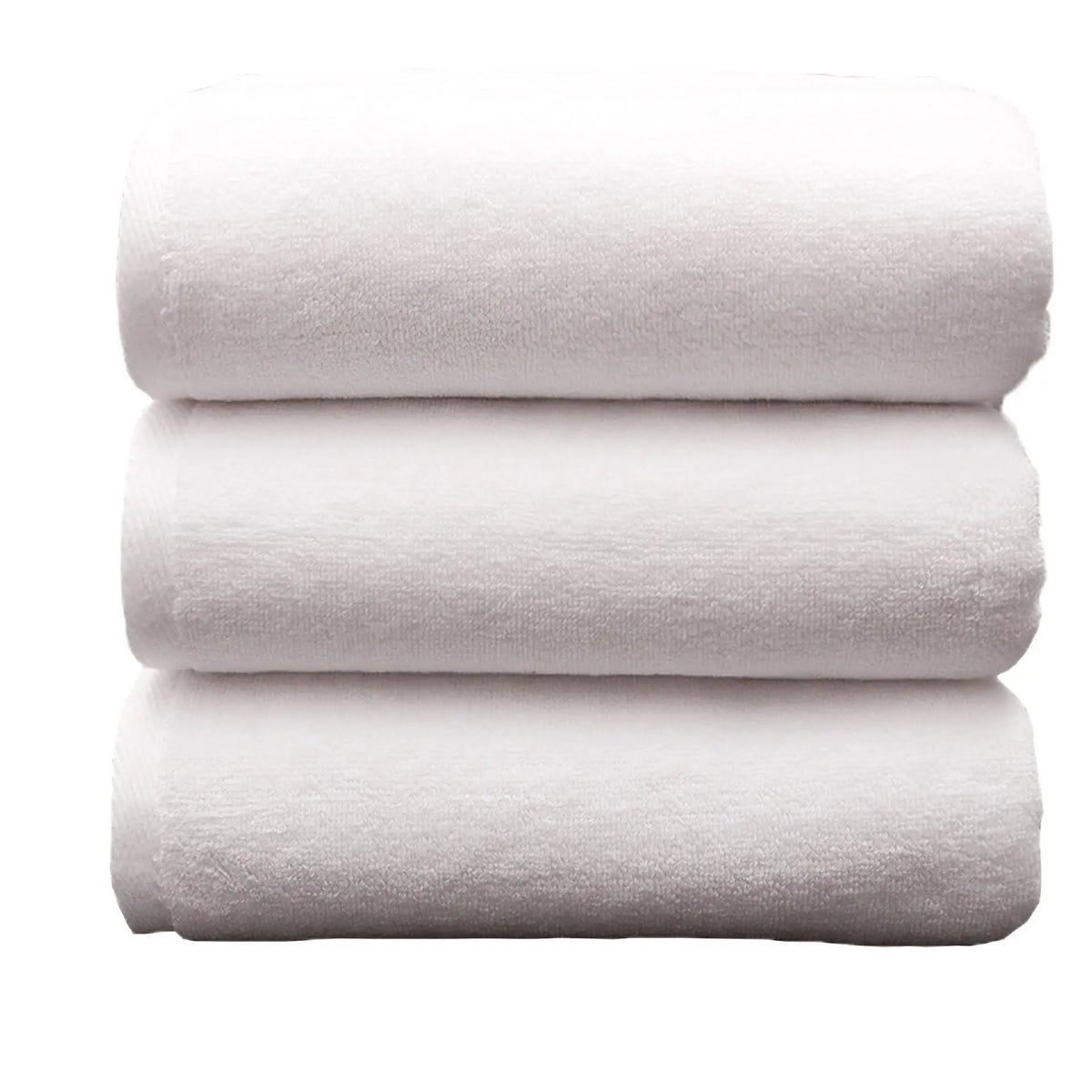 White Hotel Hand Towels – Thick Cotton, 35 × 75 cm, 5 or 10 Pack