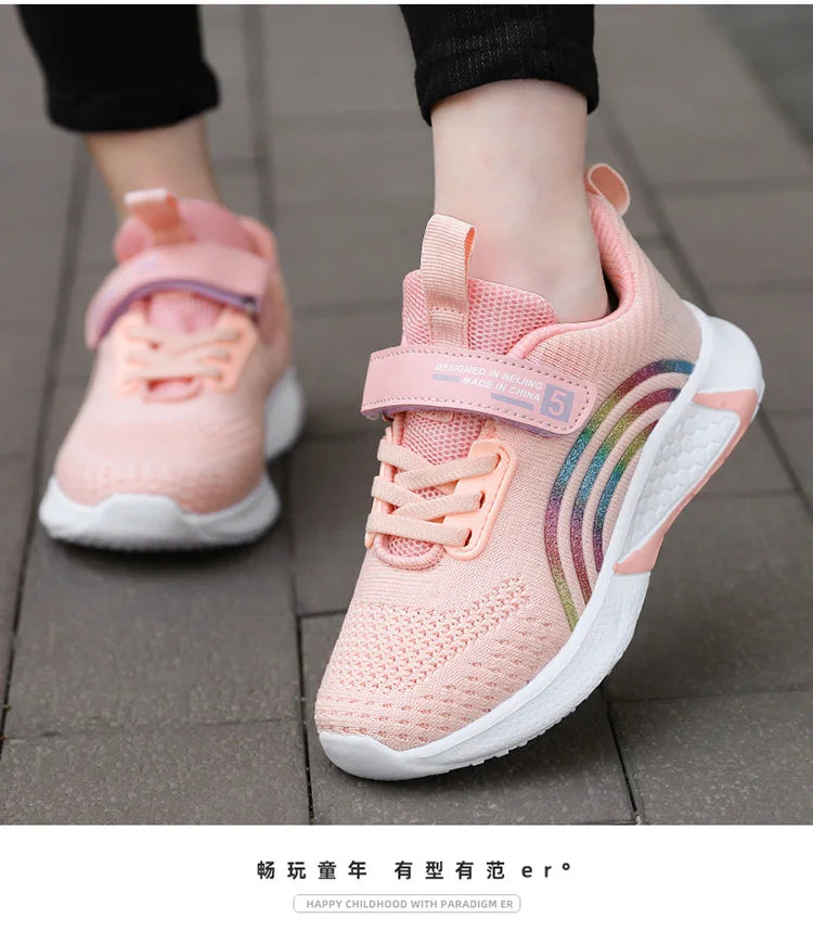 Girls' Mesh Running Sneakers