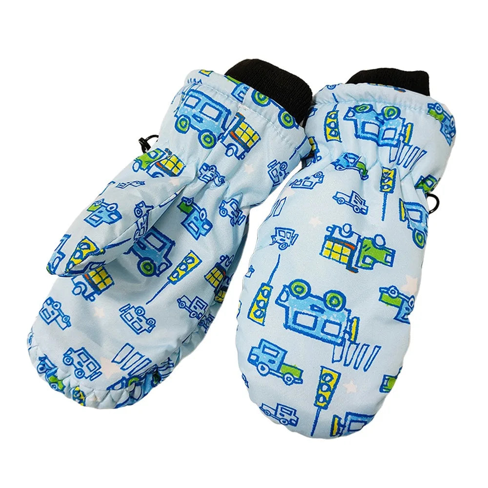 Little Kids' Snow Gloves – Windproof Non-Slip Ski Gloves (Ages 2–5)