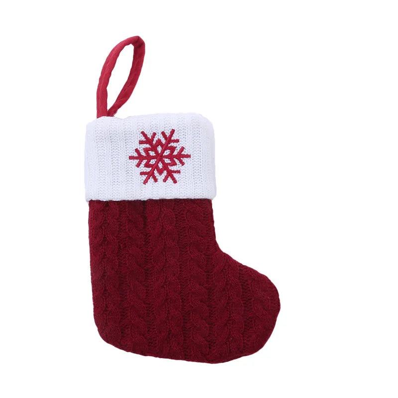 Knitted Initial Christmas Stocking – Letter A–Z Personalized