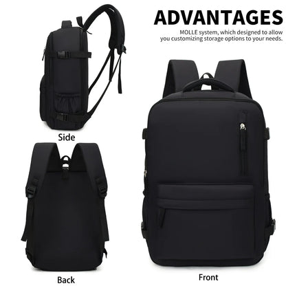 Zaino per laptop con foto e nome personalizzati - Borsa da viaggio capiente personalizzata
