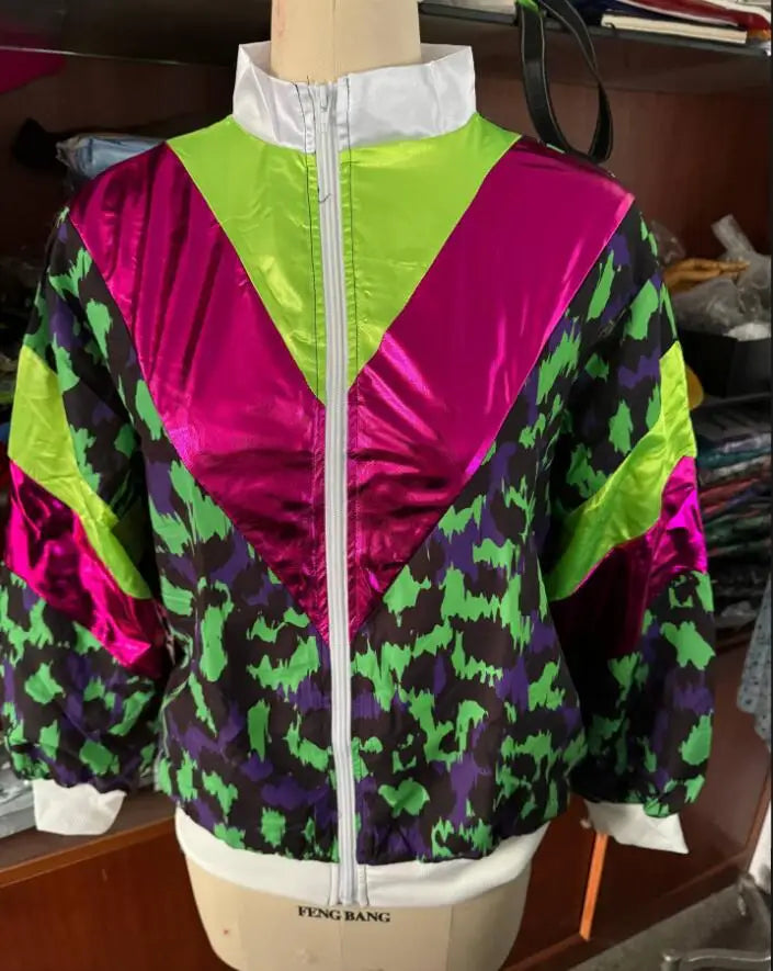 80s & 90s Retro Tracksuit Costume Set