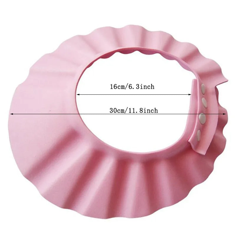 Yellow silicone adjustable shower cap, 2-pack, on a white background