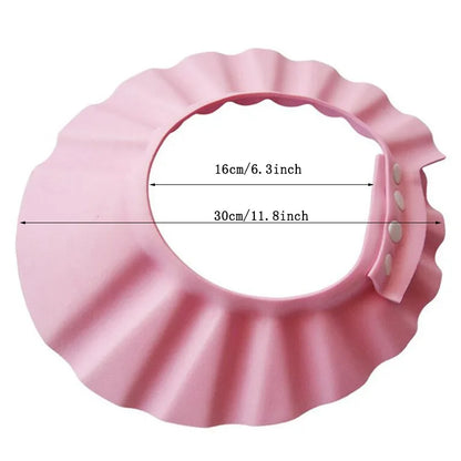 Yellow silicone adjustable shower cap, 2-pack, on a white background