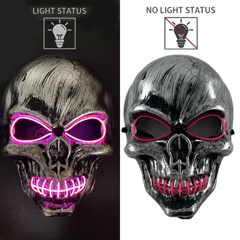 LED Light-Up Pirate Captain Hat - Glowing Tricorn Costume Hat for Halloween & Parties