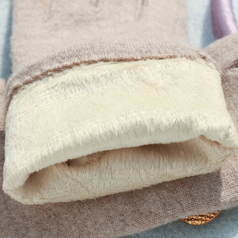 Women's Elegant Soft Touchscreen Winter Gloves