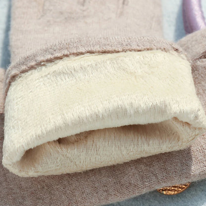 Elegante Soft-Touch-Winterhandschuhe für Damen mit Touchscreen-Bedienung