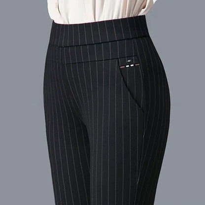 SUYISODA Damen High-Waist Stretch-Bleistift-Hose