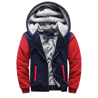 WHWR Giacca con cappuccio e zip mimetica da uomo