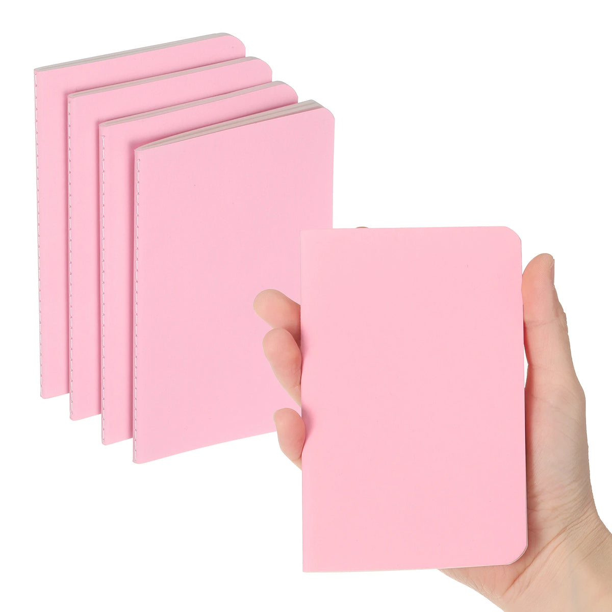 4/6Pcs A6 Mini Pocket Notebook Kraft Paper Lined Journal Memo Pad 30 Sheets/60 Pages Portable Notebook Notepad Office Supplies