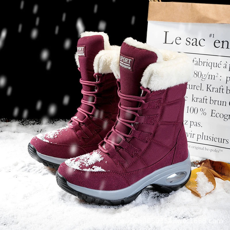 Plush-Lined High-Top Snow Boots – Women's & Teen Girls' Winter Boots