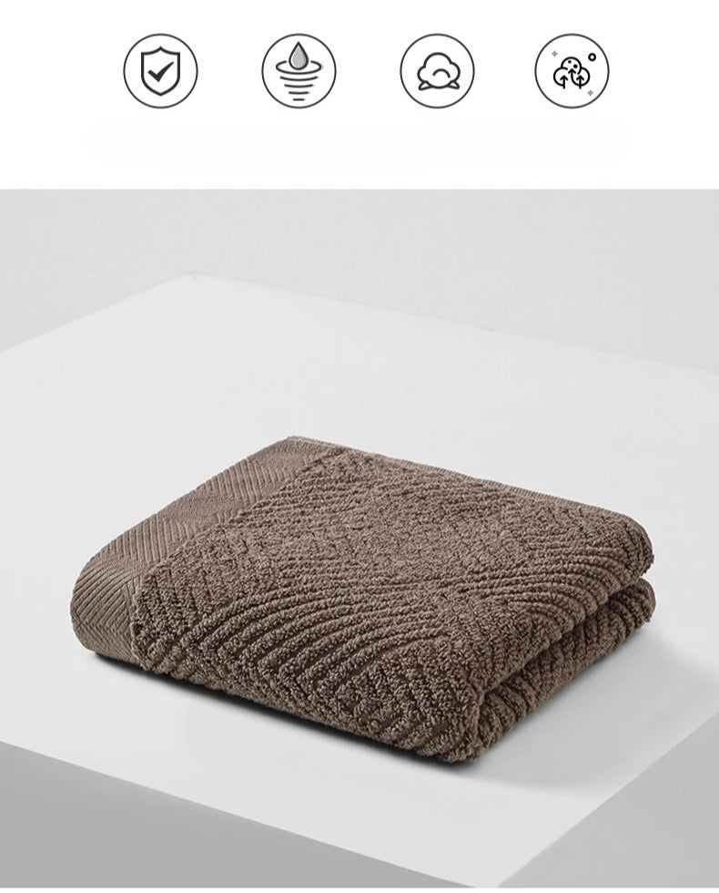 Twill Cotton 3-Piece Towel Set – Solid Colours, 550 g