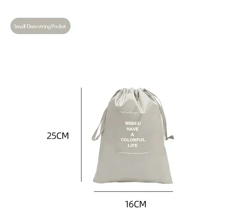 7/8/9/10 Pcs Set Travel Organizer Storage Bags Suitcase Packing Cubes Cases Portable Wardrobe Luggage Clothes Shoe Pouch Fold