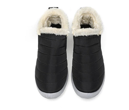 Botas de invierno sin cordones para hombre con forro de felpa HAJINK
