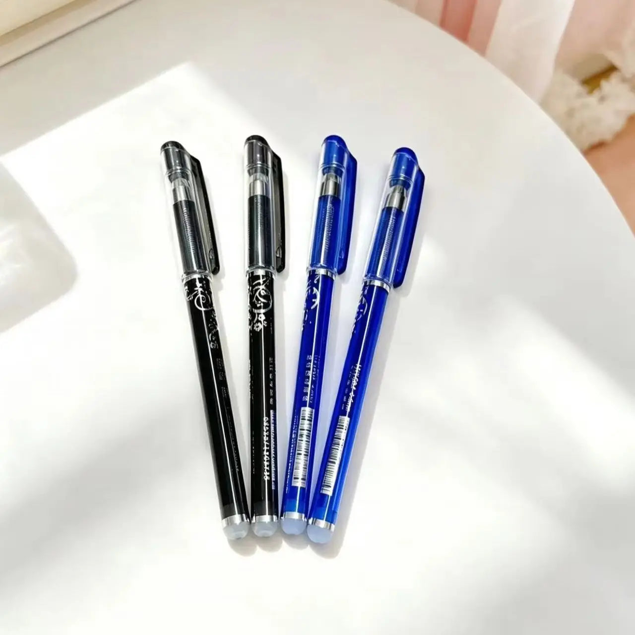 Erasable Gel Pen Set Smooth Writing Blue Black Ink Erasable Pens for School Office Student Stationery DIY Supplies