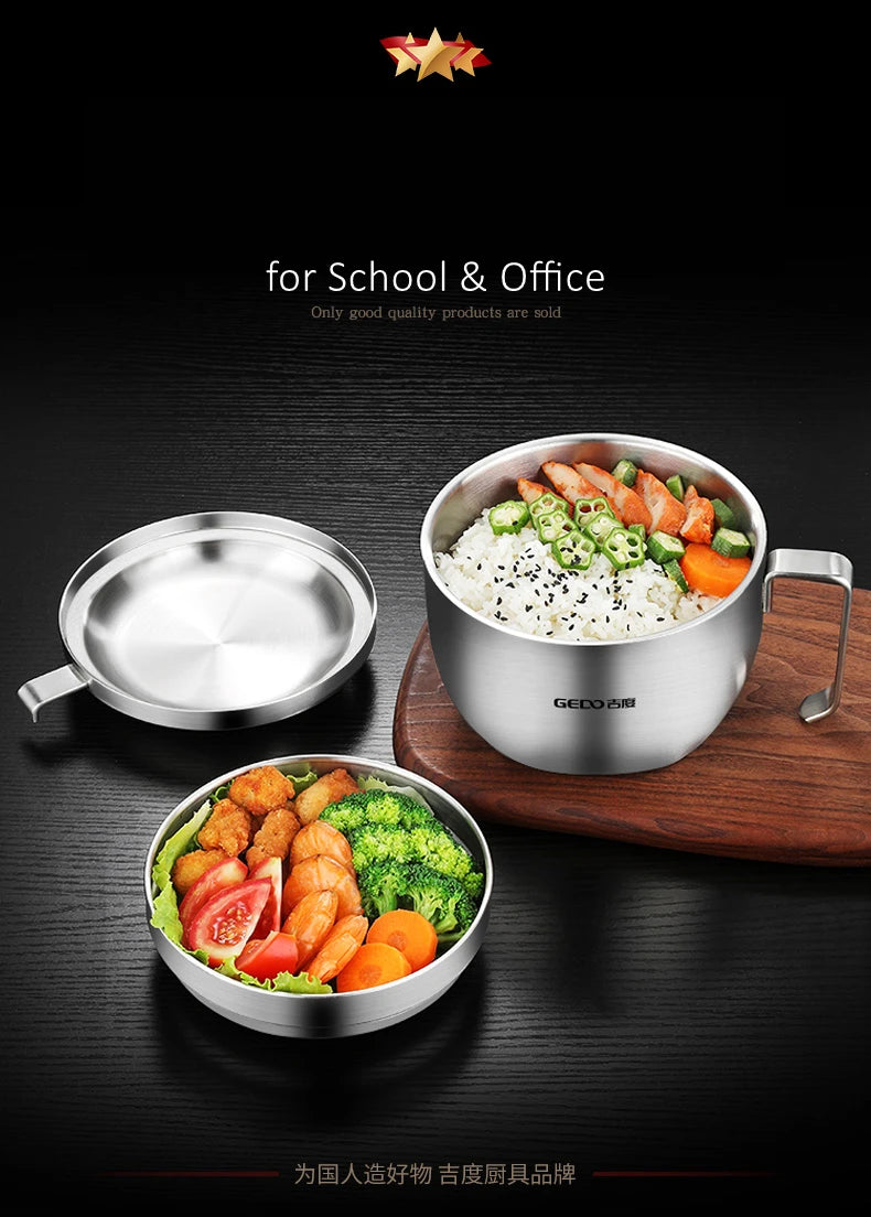 GEDO Insulated 304 Stainless-Steel Food Bowl, 1L
