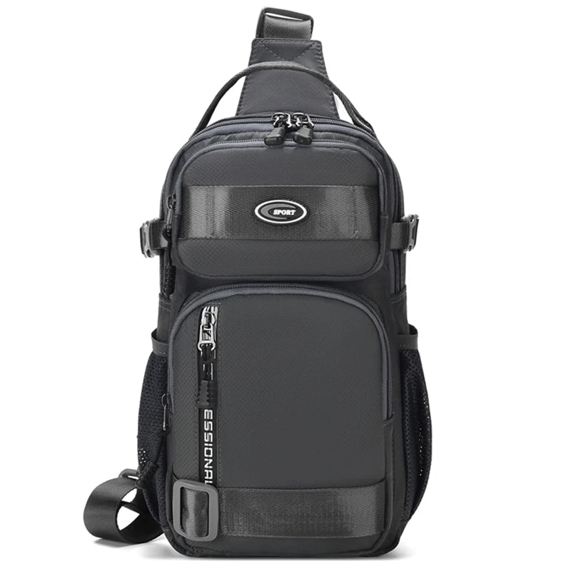 Water-Resistant Oxford Sling Chest Bag