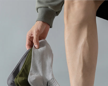 Men's Quarter Socks – 5 Pairs, Cotton-Blend Athletic Socks